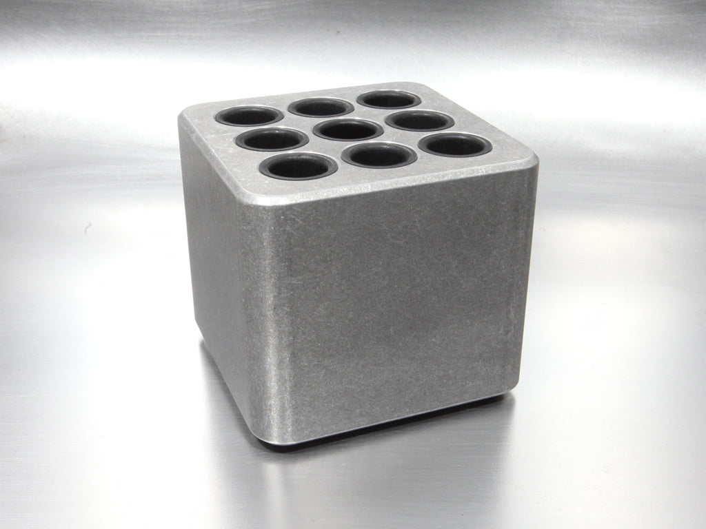 Tumbled Aluminum CUBE Pen Holder