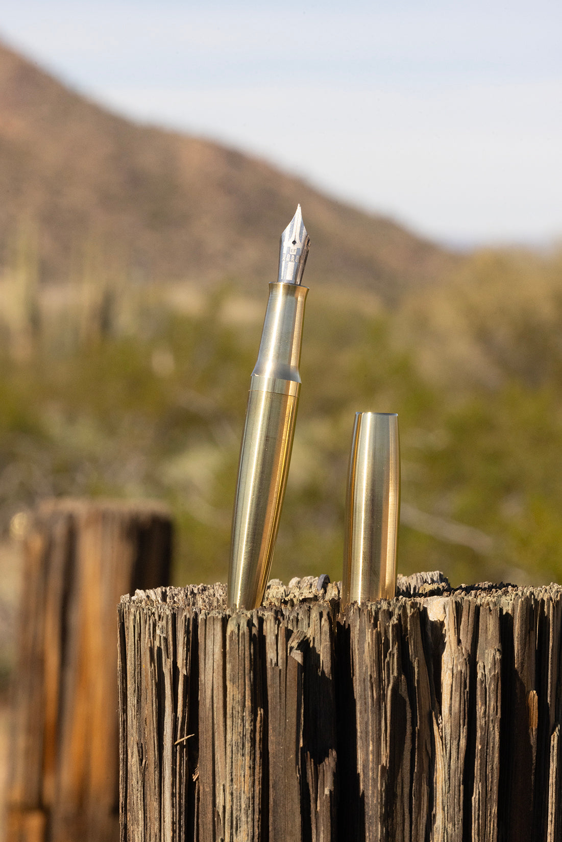 Brass Vertex Fountain Pen
