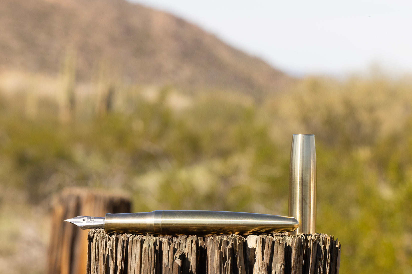 Brass Vertex Fountain Pen