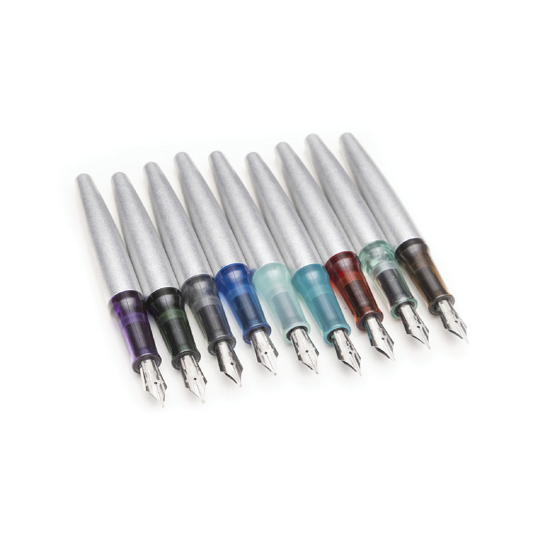 Tumbled Aluminum Vertex Fountain Pen