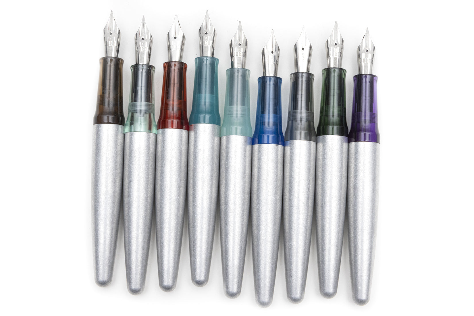 Tumbled Aluminum Vertex Fountain Pen